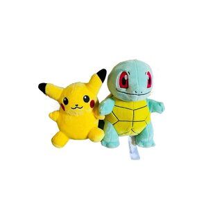 Pokemon Pikachu And Squirtle Plush